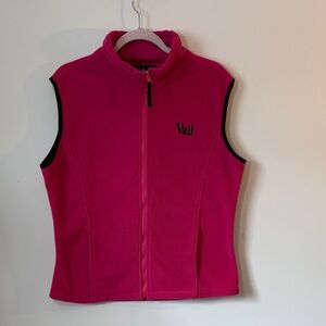 Women's Vibrant Pink Fleece Vest